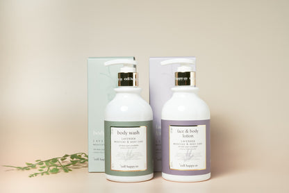 Cell Happy Co Organic Lavender Body Wash & Face & Body Lotion Set 有機薰衣草沐浴及潤膚套裝 300ml + 300ml